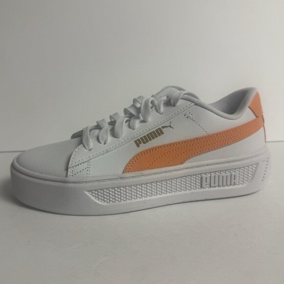 Puma Womens Smash Platform 3.0 Sneaker White Size 8 M - Picture 1 of 5